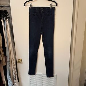 J Brand • High Rise Maria Stretch Skinny Jeans • Darkness • 25